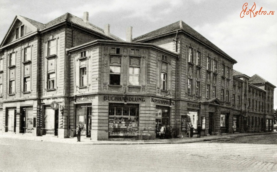 Литва - Клайпеда (Мемель).  книжный магазин  Bir?os gatv?je, 1916 m.