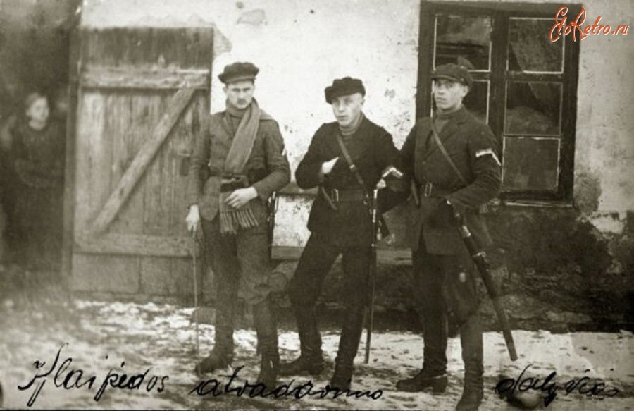 Литва - Бойцы добровольной повстанческой армии в Мемельском (Клайпедском) крае