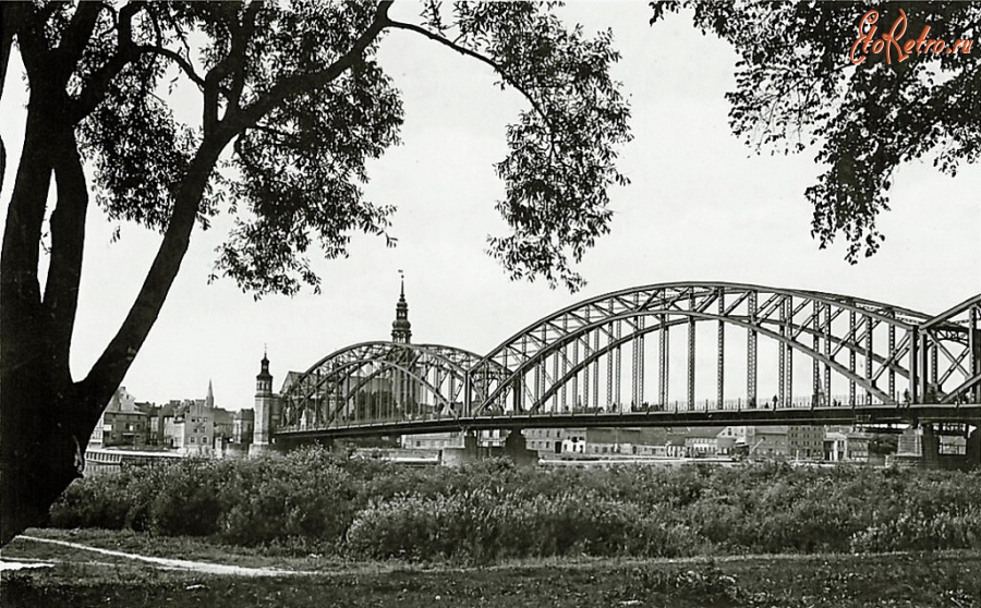Литва - Тильзит. Мост Королевы Луизы с северо-восточной стороны (со стороны Убермемеля).