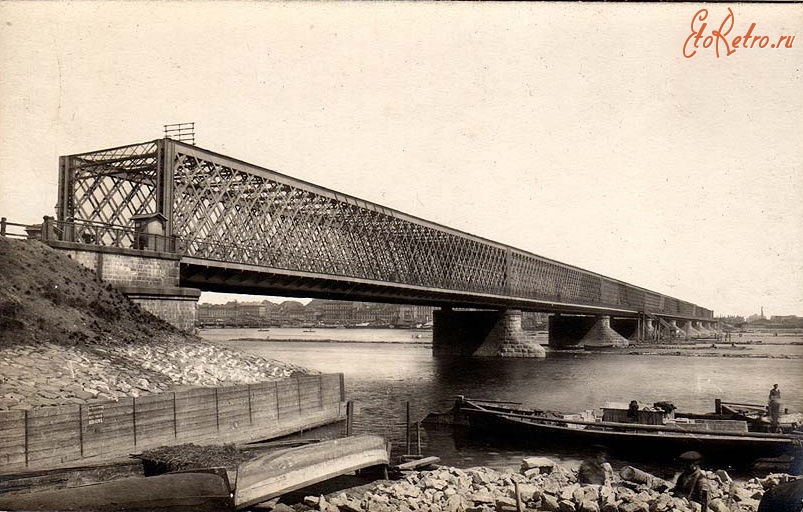 Рига - Riga old iron bridge. Старый железнодорожный мост Латвия,  Видземе,  Рига