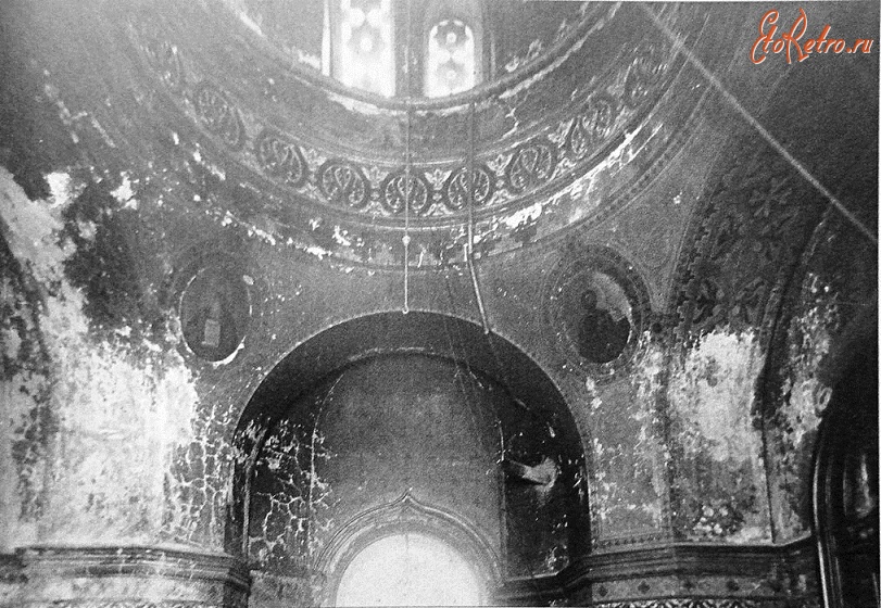 Рига - Купол часовни Александра Невского во время сноса