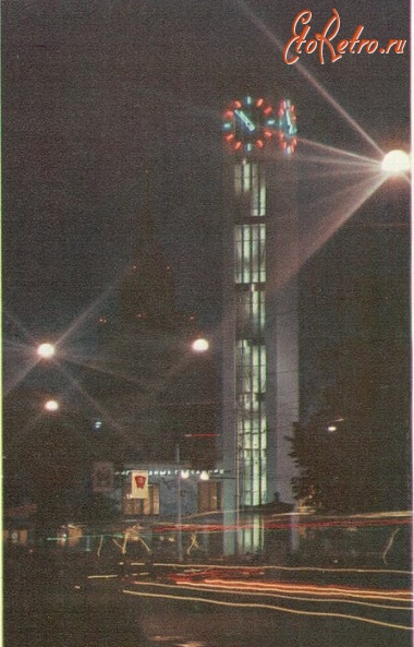 Рига - Центральный вокзал ночью