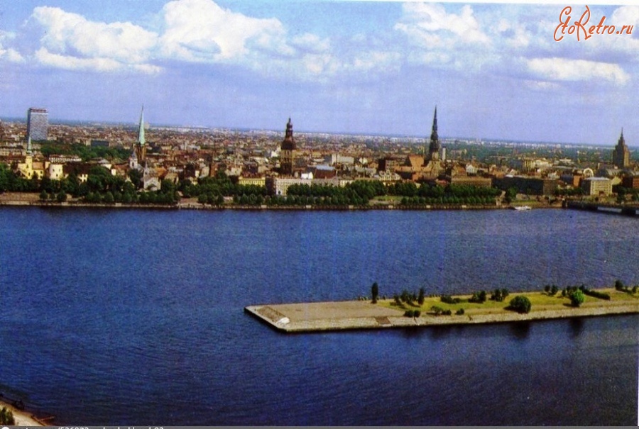 Рига - Панорама Старого города с Дома печати