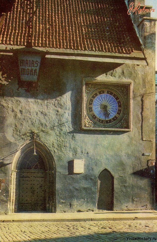 Таллин - 1974. Таллин. Церковь св. Духа. Деталь фасада (открытка)