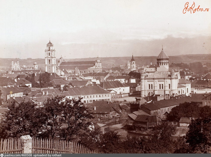 Вильнюс - Вильна. Панорама Старого города