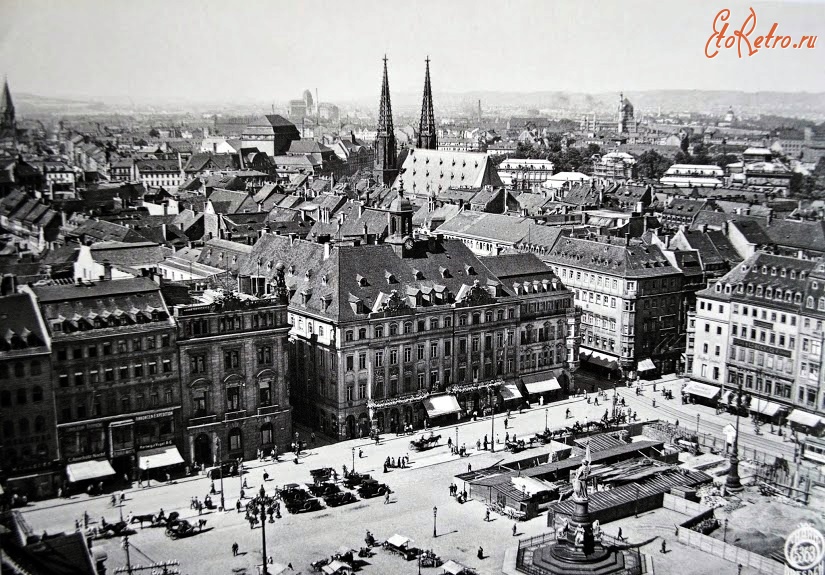 Дрезден - Altmarkt in richtung Nordwest Германия