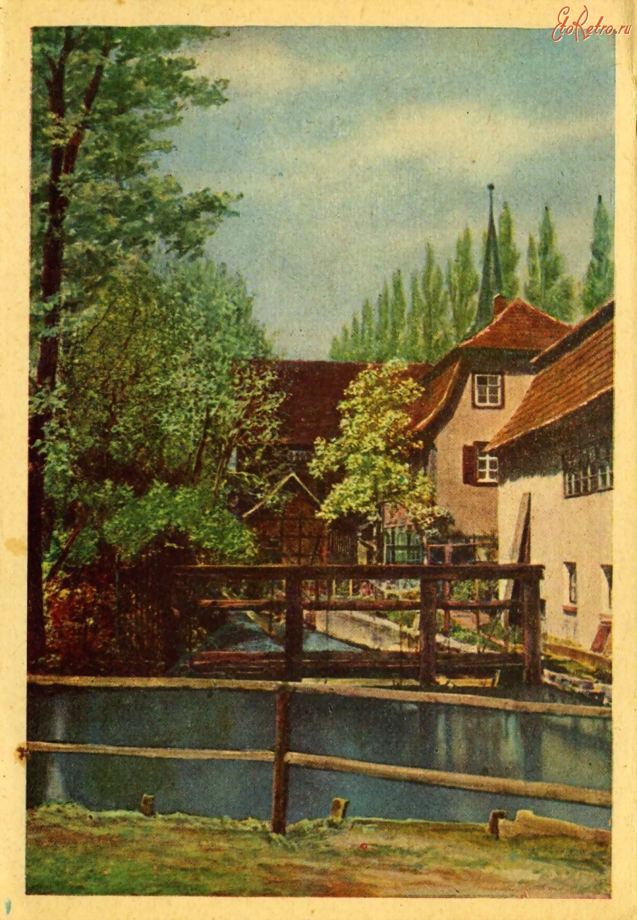 Эрфурт - Старая мельница на реке Гера