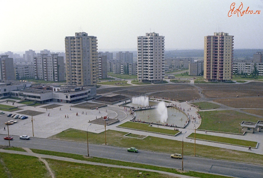 Каунас - Район Кальнечай города Каунаса, 1985 год.