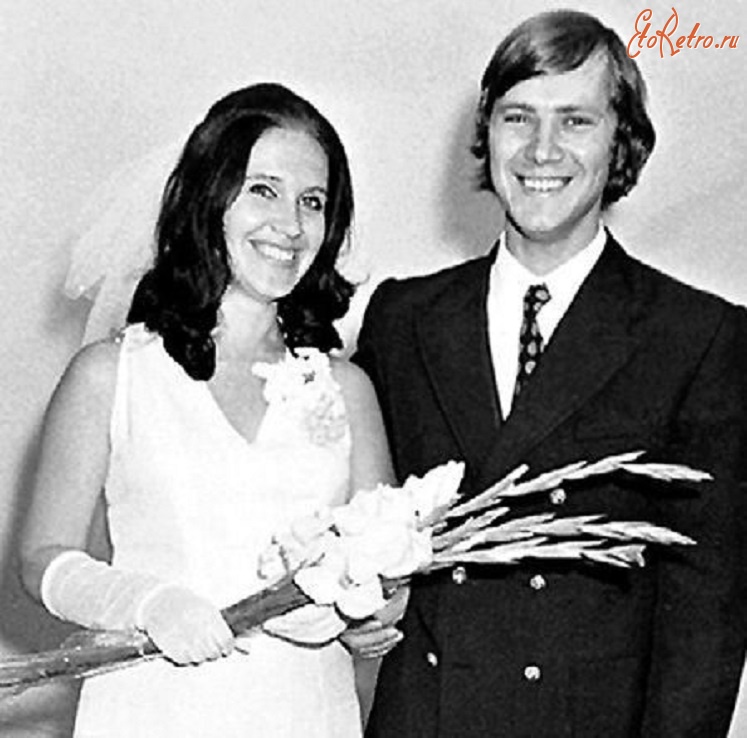 Ретро свадьба - Надежда Бабкина (певица) и Владимир Заседателев, 1974 год