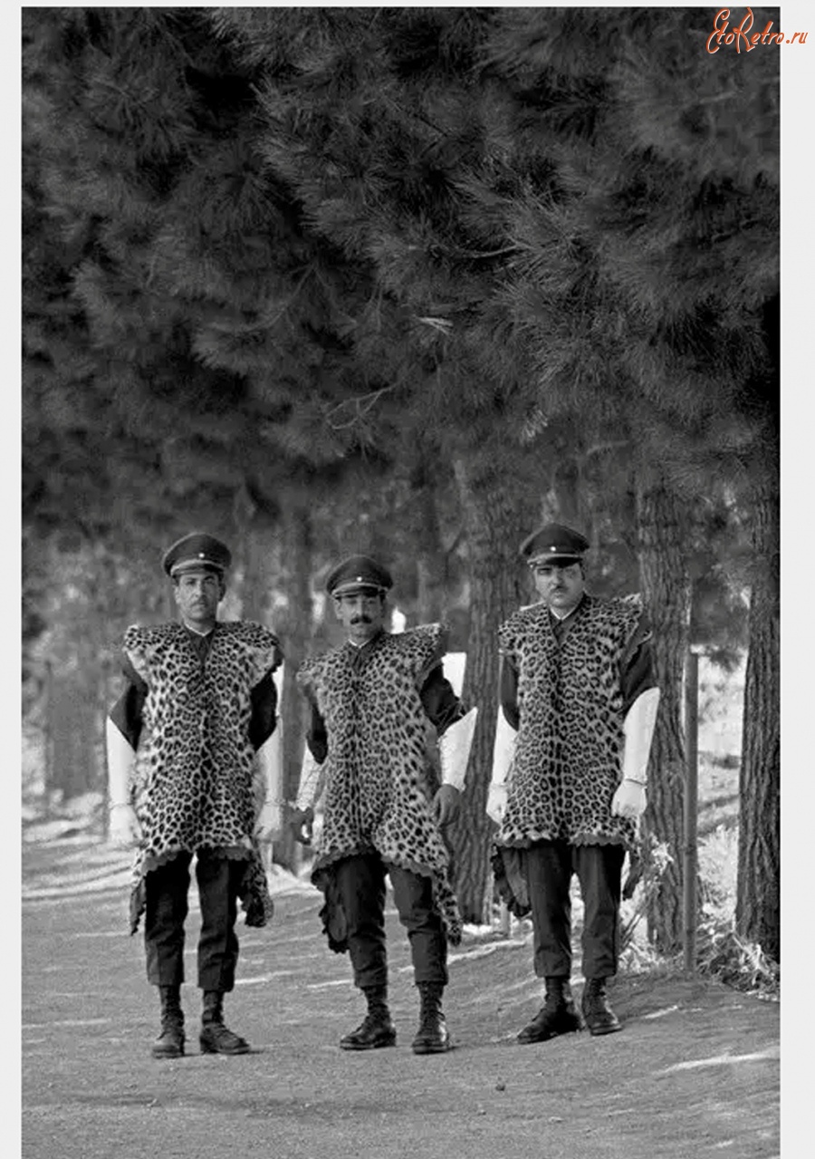 Тегеран - Военнослужащие элитного подразделения иранской армии в униформе из леопардовых шкур
