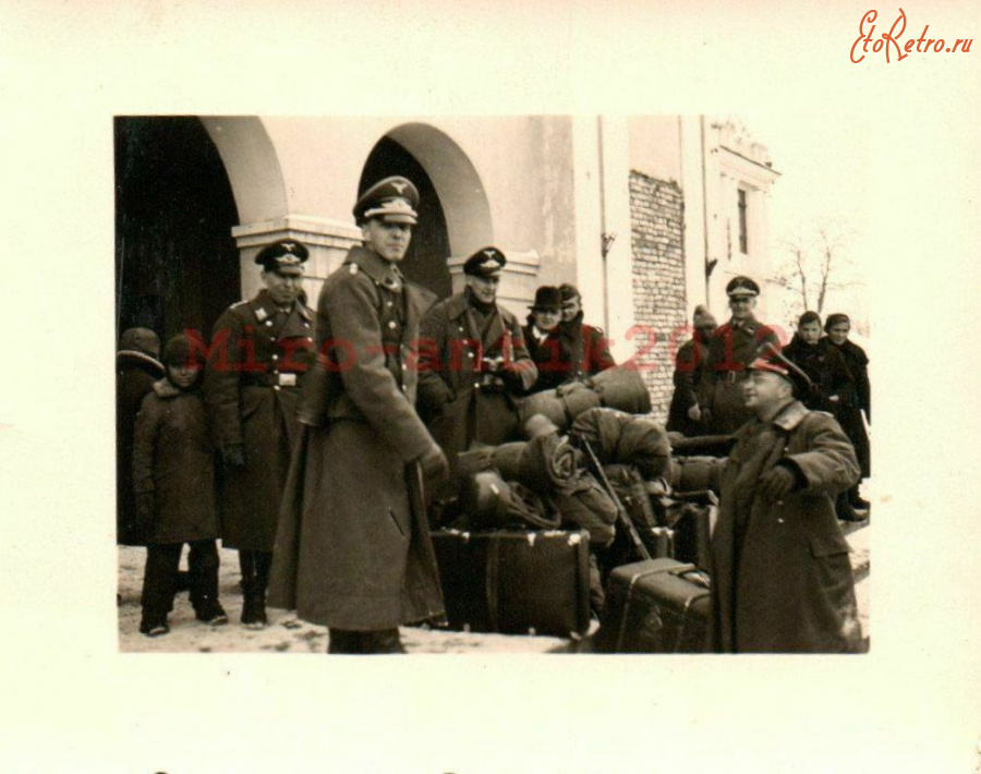 Молдавия - Железнодорожный вокзал станции Тирасполь во время немецко-румынской оккупации 1941-1944 гг в Великой Отечественной войне