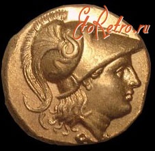 Старинные деньги (бумажные, монеты) - Античная монета ALEXANDROU
