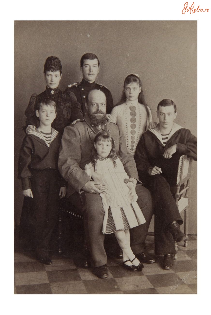 Ретро знаменитости - Фото Императора Александра III с детьми.