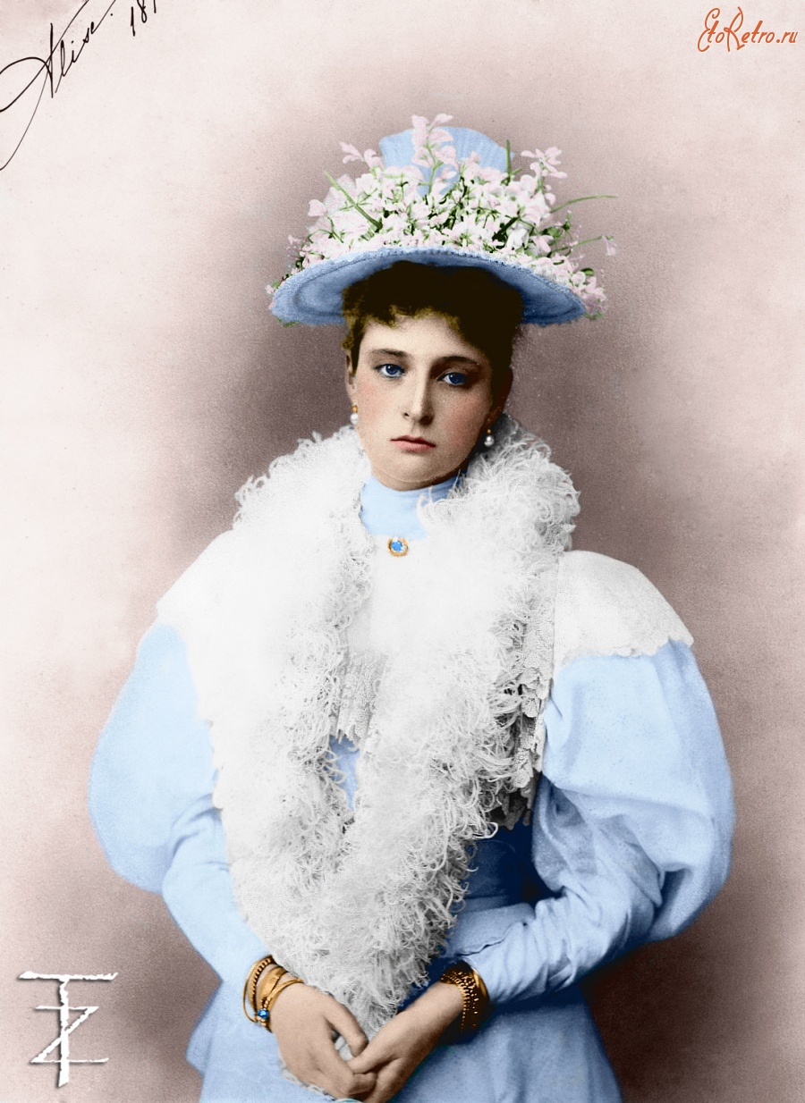 Ретро знаменитости - Императрица Александра Фёдоровна . 1895.