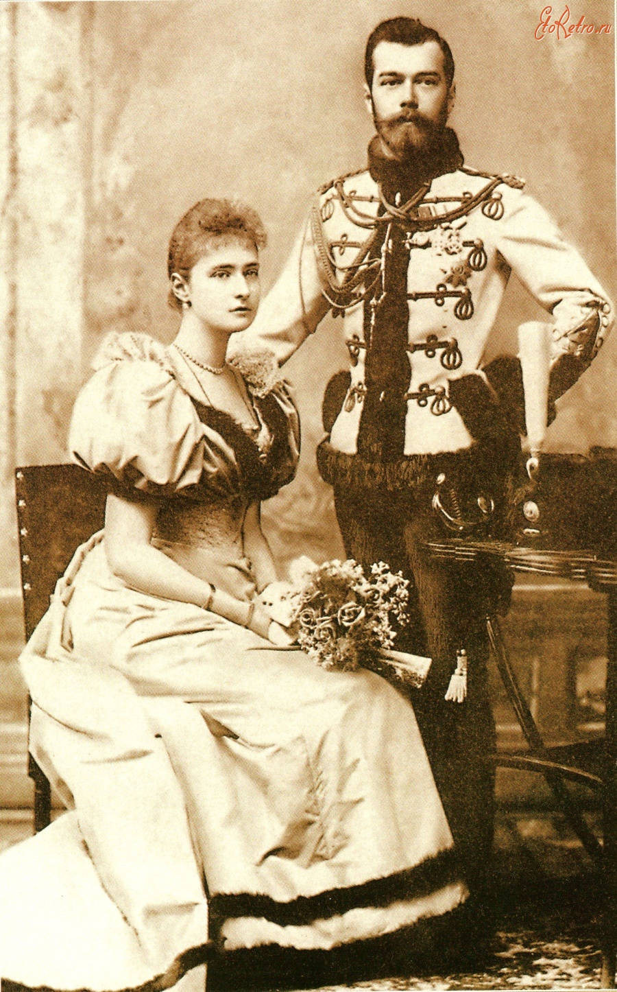 Ретро знаменитости - Принцесса Алиса Гессенская и Цесаревич Николай Александрович .