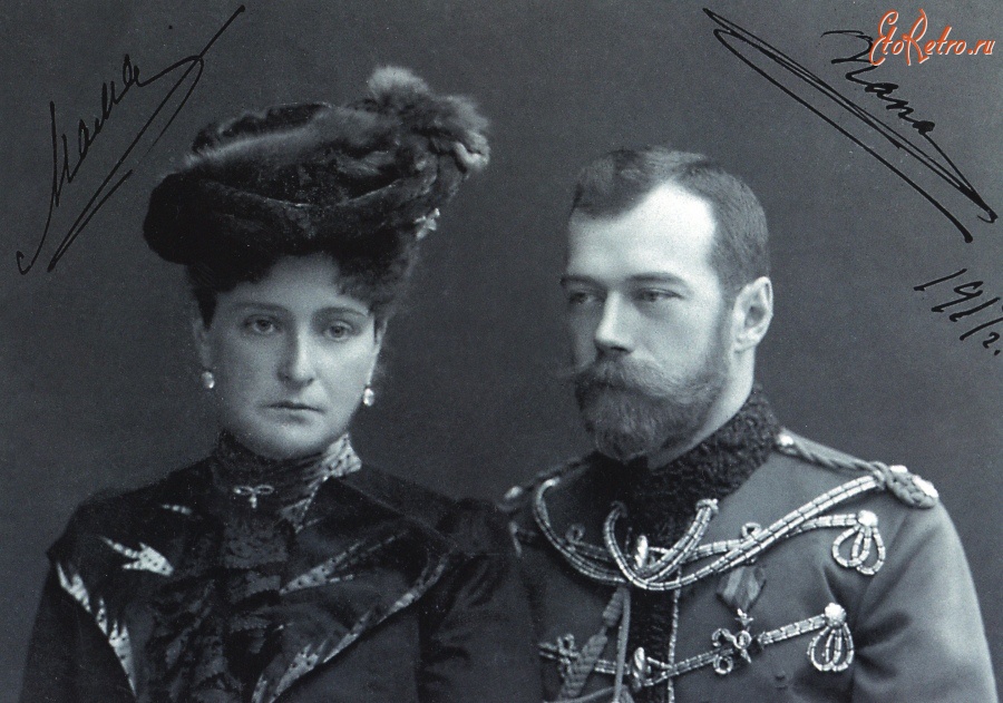 Ретро знаменитости - Император Николай II и императрица Александра Фёдоровна