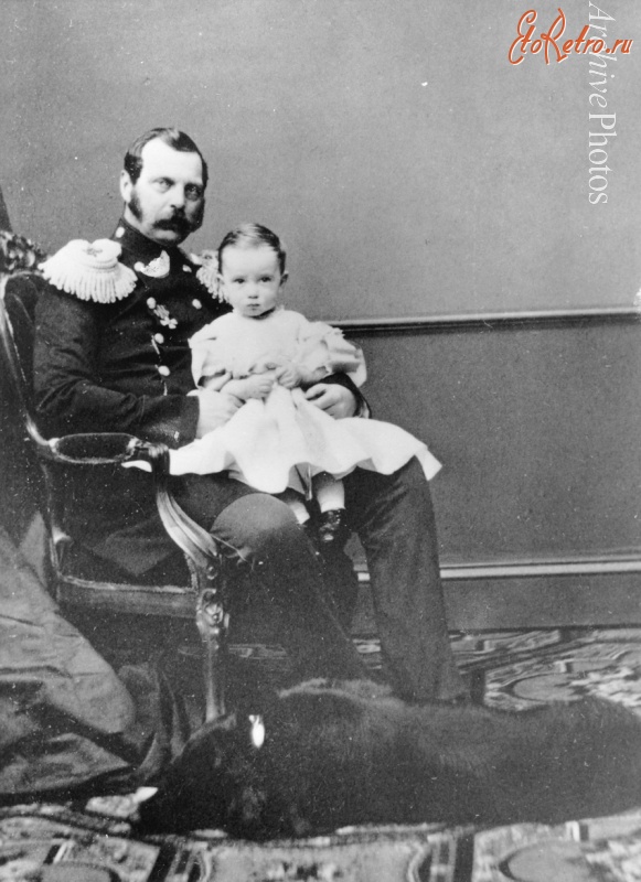 Ретро знаменитости - Император Александр II с сыном Павлом.