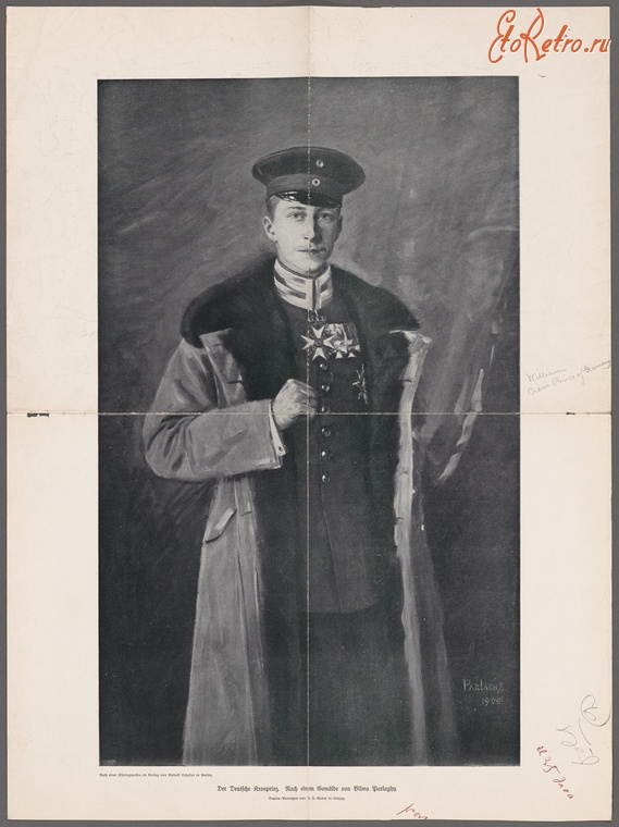 Ретро знаменитости - Кронпринц Германии Уильям, 1905