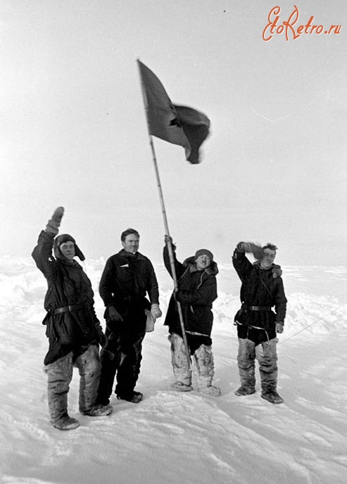 Ретро знаменитости - 21 мая 1937 г. начала работу первая в мире дрейфующая на льдине научная станция 