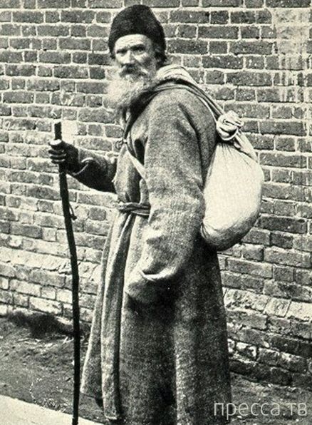 Ретро знаменитости - Лев Толстой идет пешком из Москвы в Ясную Поляну