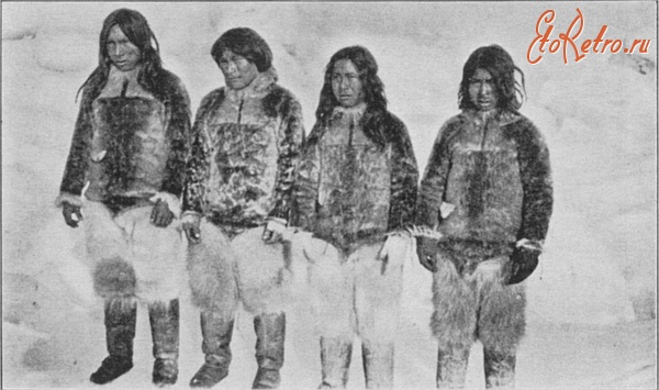 Индейцы - Четыре эскимоса, Matthew Henson. From Matthew A. Henson: A Negro Explorer