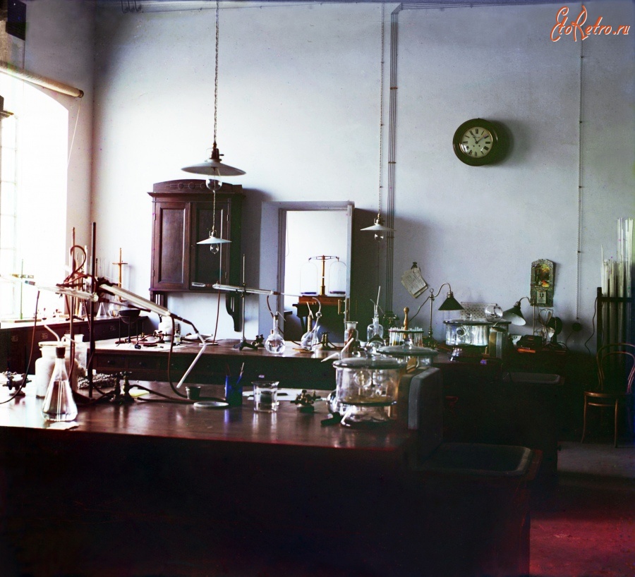 Туркменистан - Байрам-Али. Лаборатория хлопкового завода в имении Мургаб , 1911