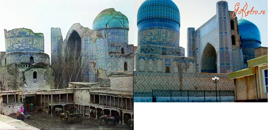 Узбекистан - Самарканд. Мечеть Биби-Ханым, 1907-2013