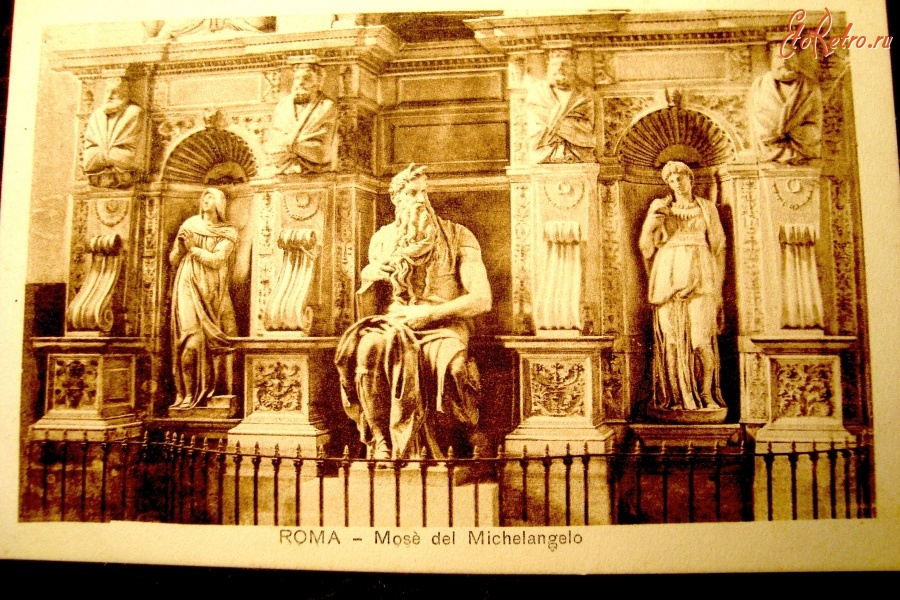 Рим - Моисей (скульптура Микельанджело в церкви Сан-Пьетро ин Винколи)