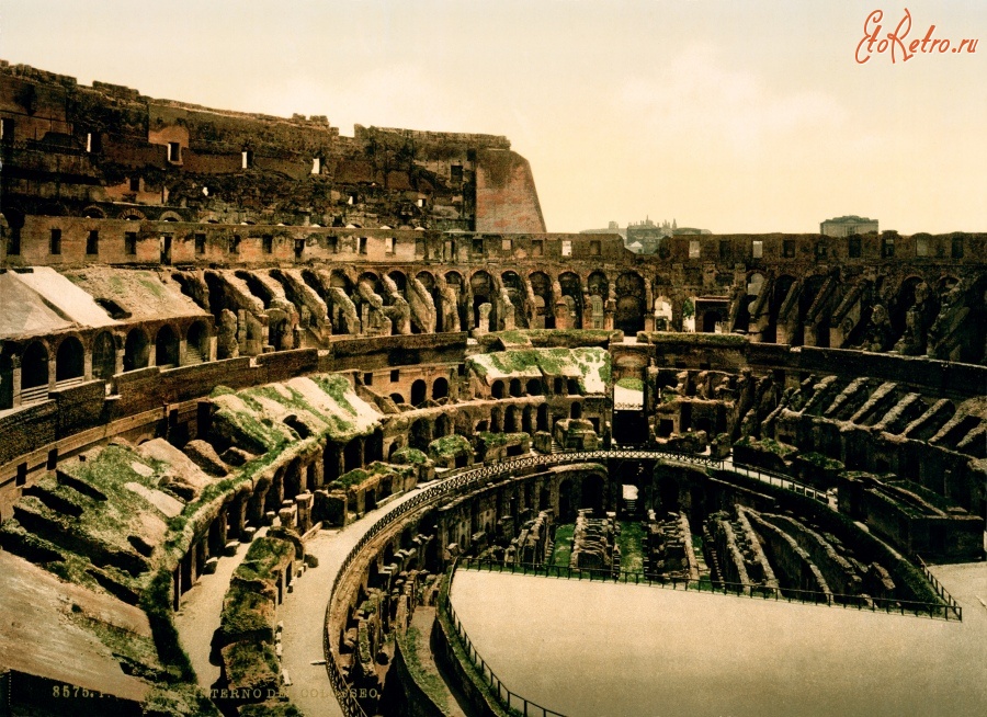Рим - The Colosseum, interior view,
