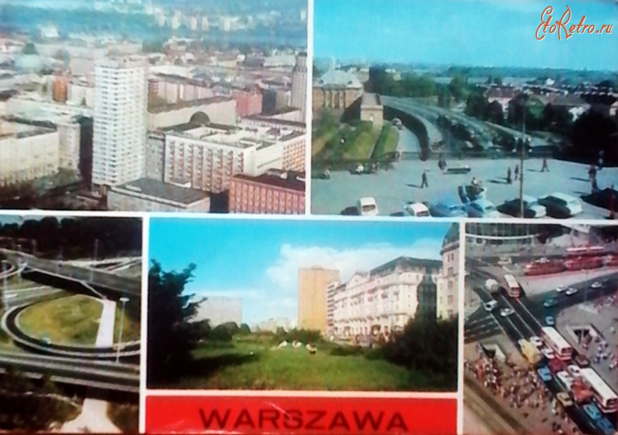 Варшава - Город с высоты птичьего полёта