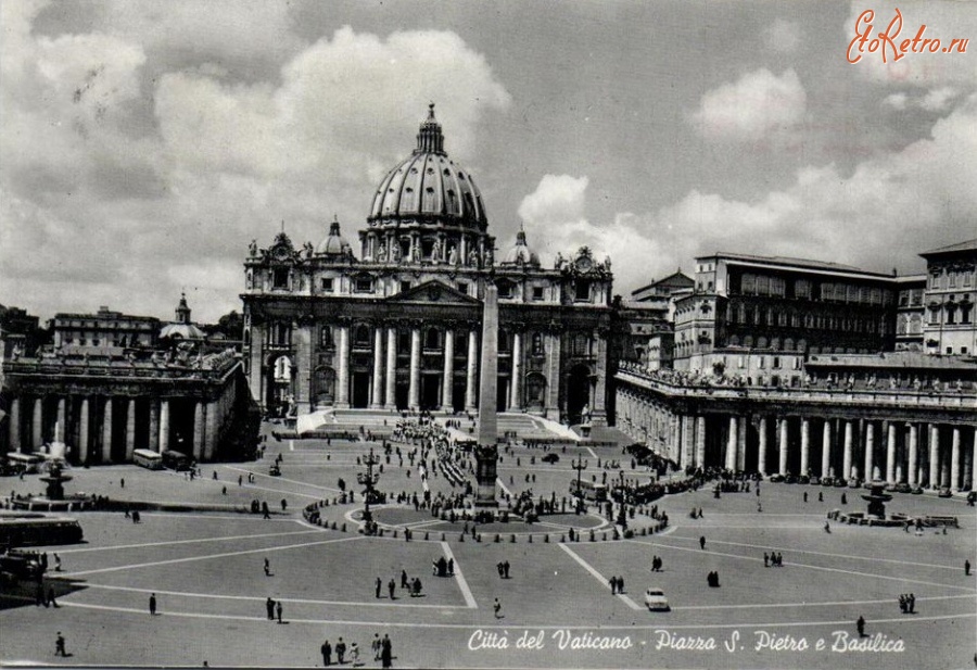 Ватикан - Citta del Vaticano - Piazz S. Pietro e Basilica Италия , Лацио , Провинция Рим , Рим