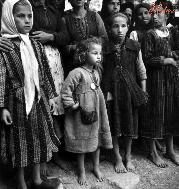 Греция - Греция, 1948 год - Дети-беженцы