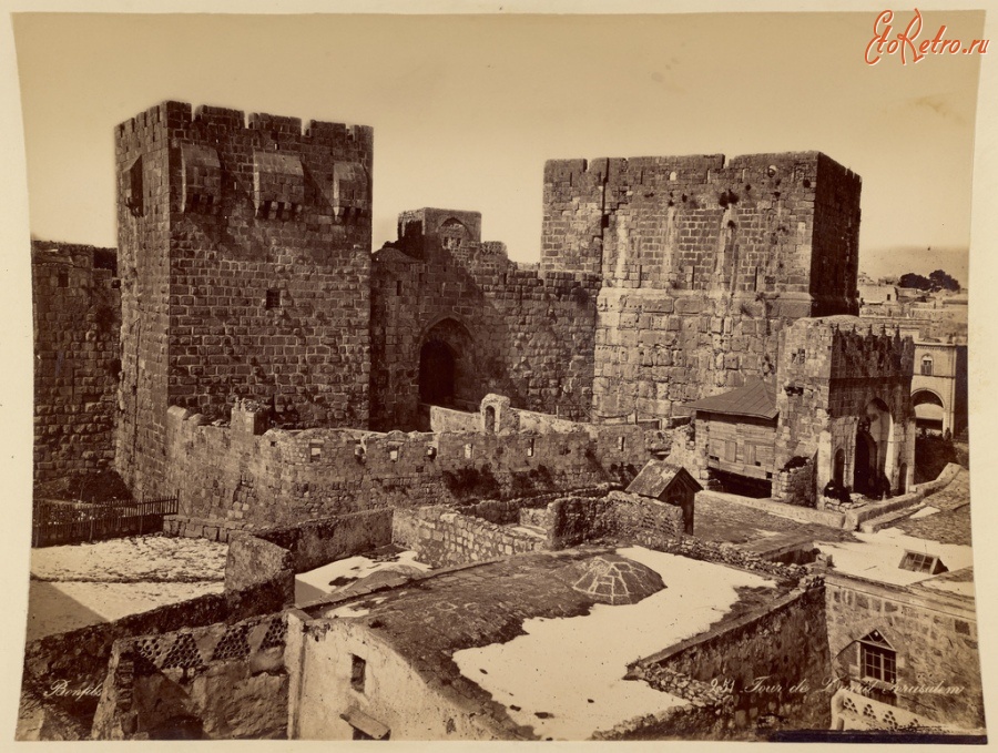 Израиль - Башни Давида в Иерусалиме. Городская стена. Городские стены