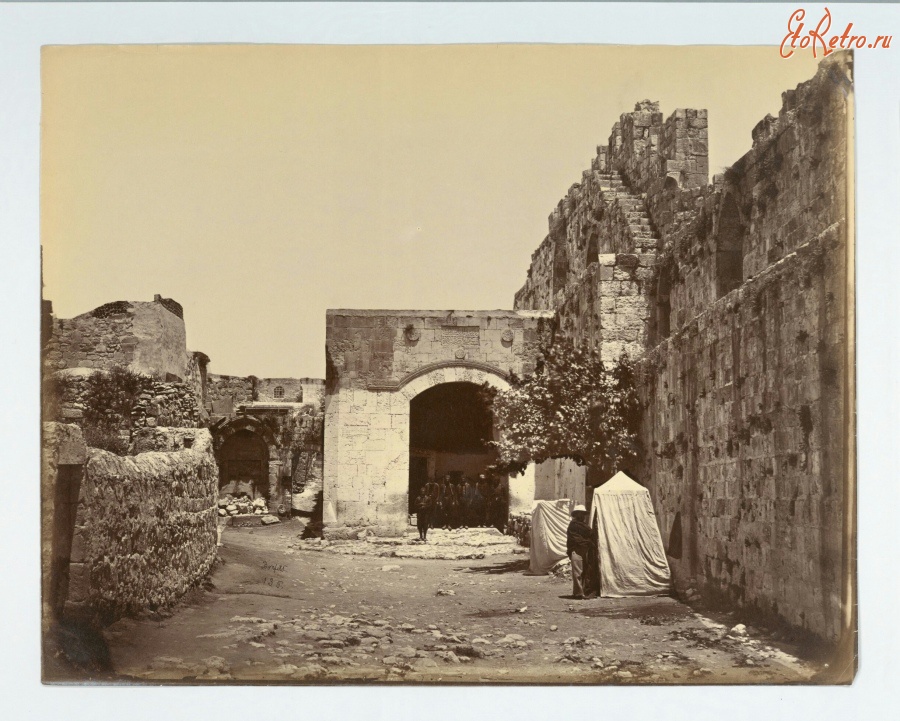 Израиль - Ворота Св. Стефана в Иерусалиме, 1867-1871