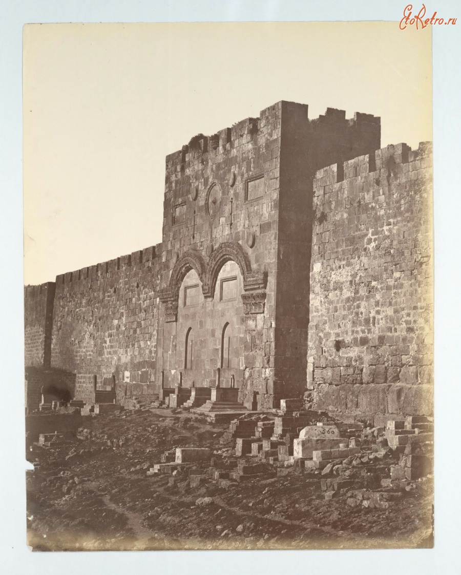 Израиль - Золотые ворота Харам-Эш-Шериф в Иерусалиме, 1867-1871