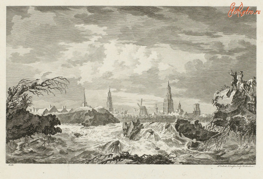 Нидерланды - Прорыв дамбы близ Арнема в 1784
