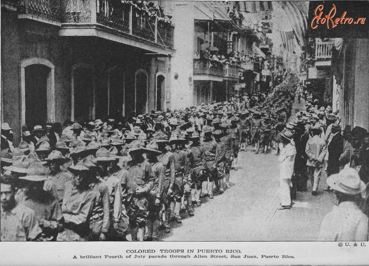 Пуэрто-Рико - Сан-Хуан. Афро-американские войска Армии США, 1919