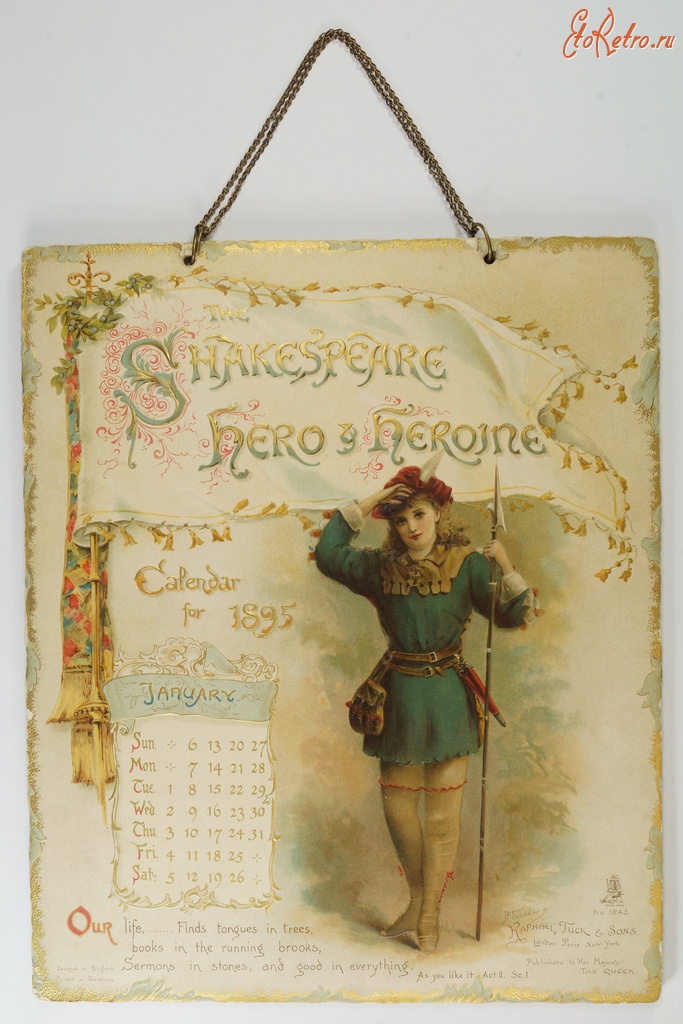 Пресса - Календарь 1895. Герои и героини Шекспира