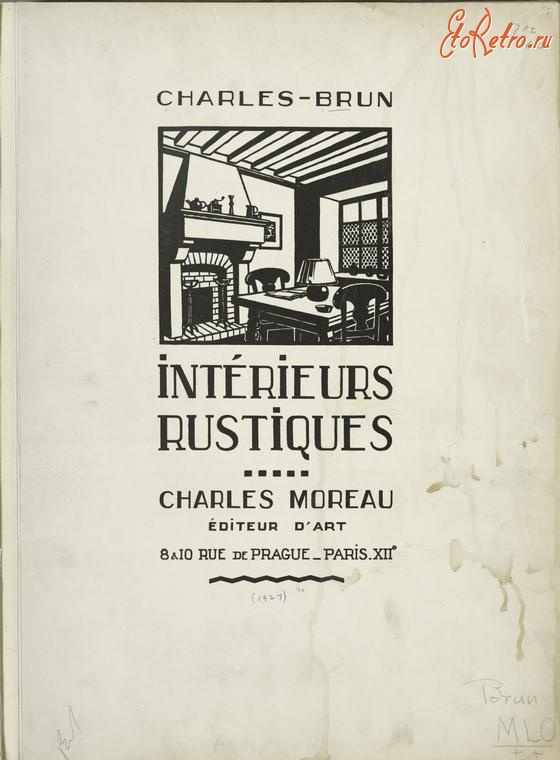 Пресса - Дизайн интерьера, загородный стиль. Франция, 1927