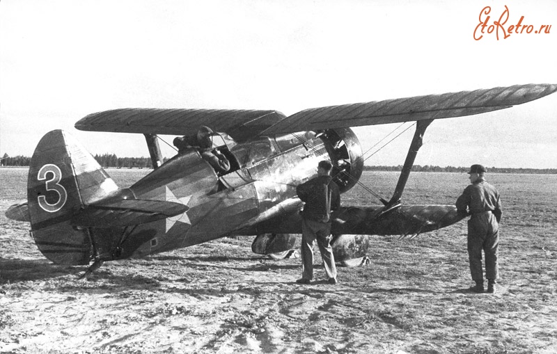 Авиация - Истребитель И-15, октябрь 1933 года.