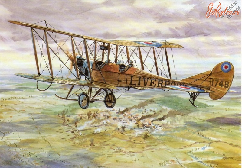 Авиация - Открытки художника Тони Теобальда посвящённые авиации Первой Мировой войны.