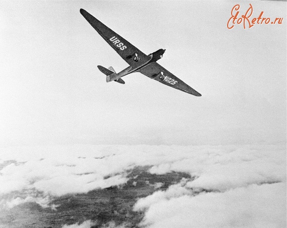 Авиация - На фото: самолет АНТ-25, 1937 год,