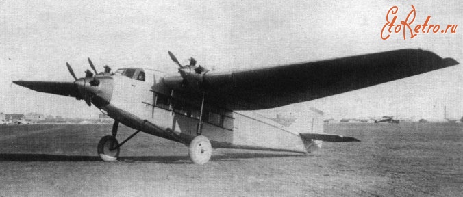 Авиация - Первый экземпляр АНТ-9 на государственных испытаниях в НИИ ВВС, май 1929 г.