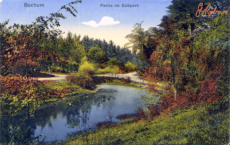 Бохум - Suedpark-teich-1912-1915