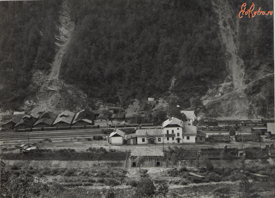 Словения - Железнодорожная станция Грахово (Grahovo) во время Первой Мировой Войны