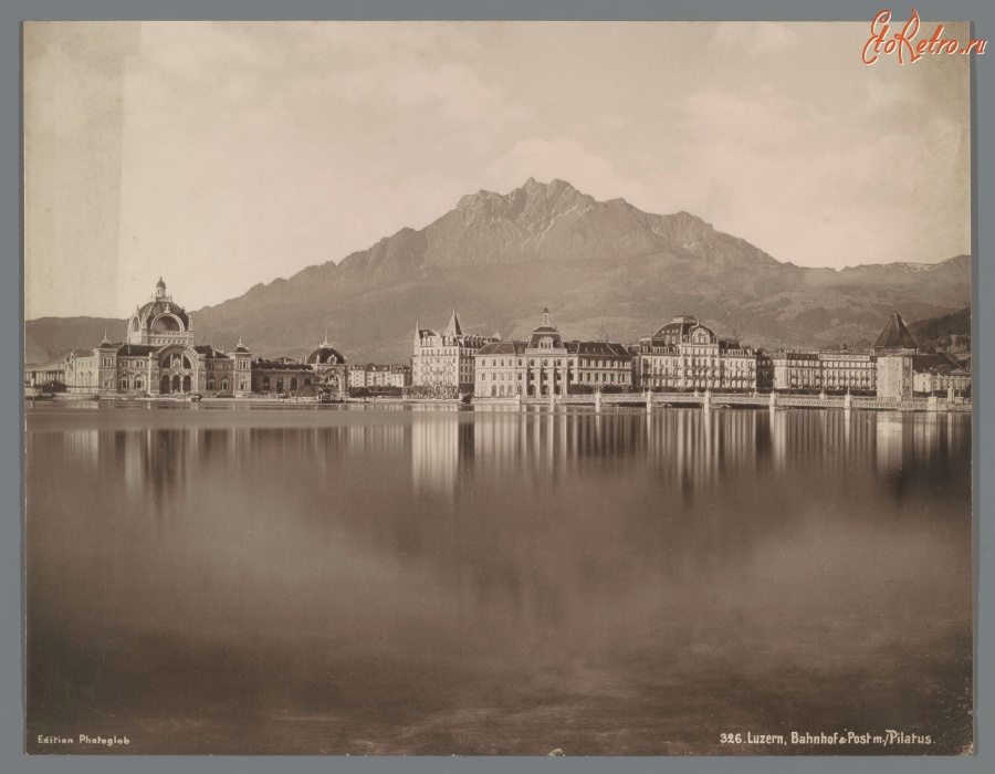 Швейцария - Взгляд на Люцерн с озера