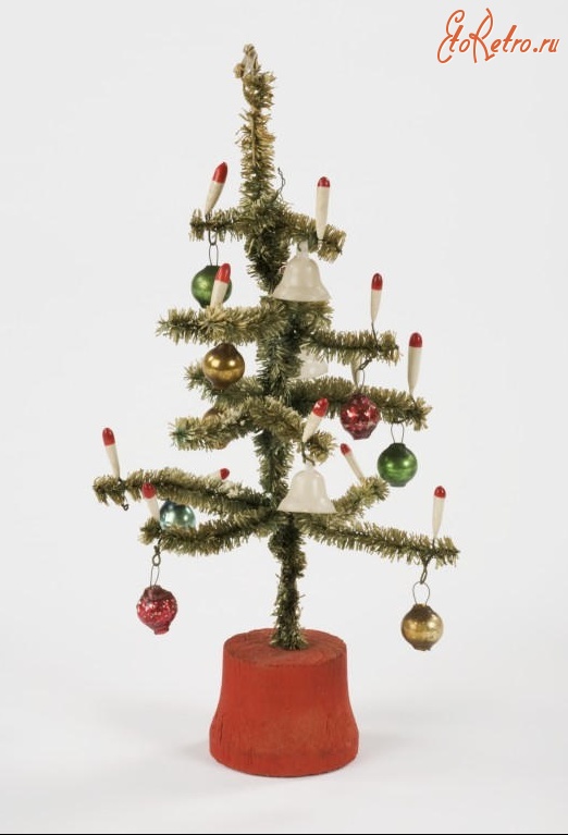 Игрушки - Искусственная рождественская ёлка. Англия, 1930-1940