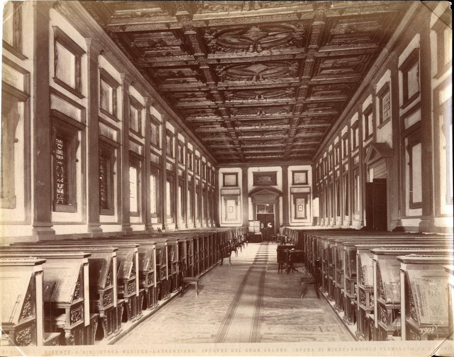 Флоренция - Biblioteca Medicea interno (Michelangiolo Vasari) Италия,  Тоскана,