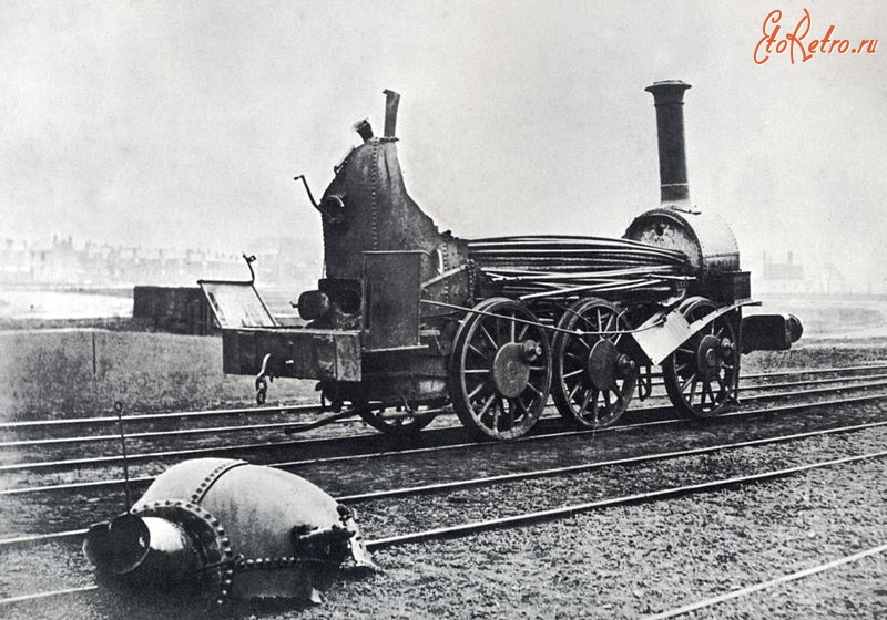 Железная дорога (поезда, паровозы, локомотивы, вагоны) - Последствия взрыва паровозного котла.