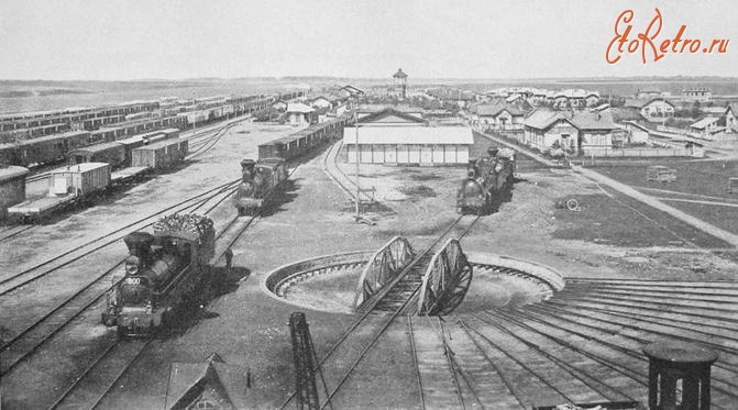 Железная дорога (поезда, паровозы, локомотивы, вагоны) - Общий вид станции Ржев.